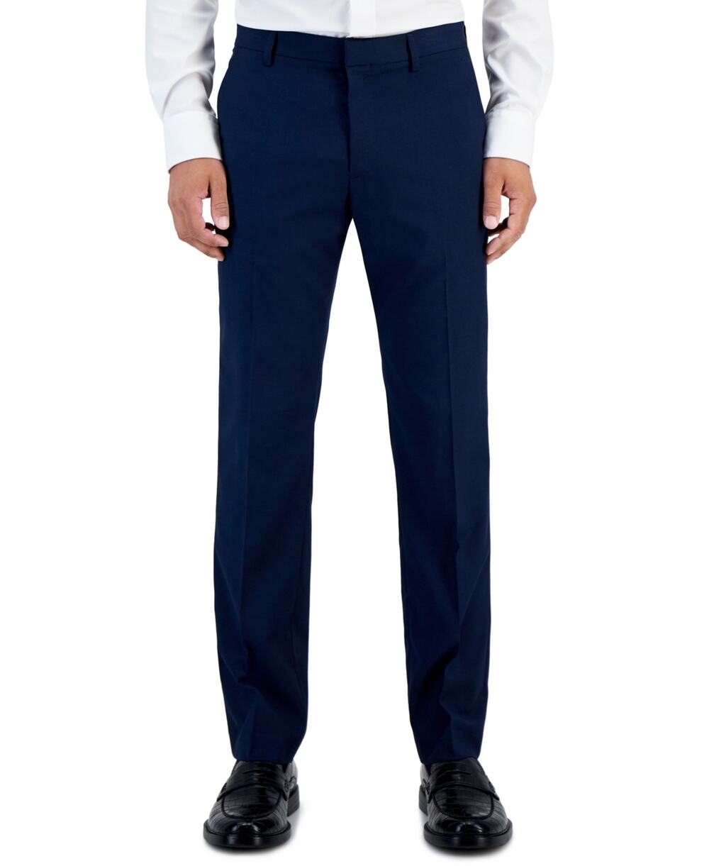Perry Ellis Portfolio Men's SlimFit Non-Iron Stretch Dress Pants Blue 30x32 $95